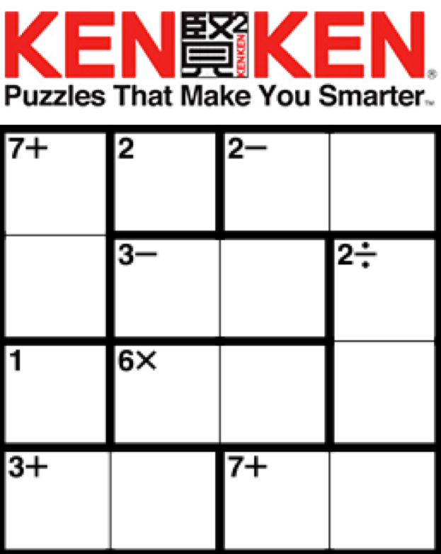 Printable Easy Kenken Puzzles